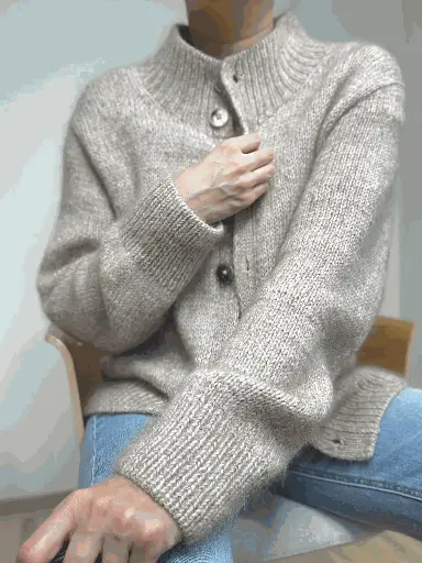 休閒針織開襟衫